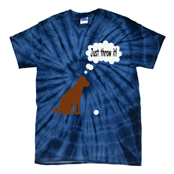 Chocolate Labrador Retriever Funny Lab Dog Tie-Dye T-Shirt