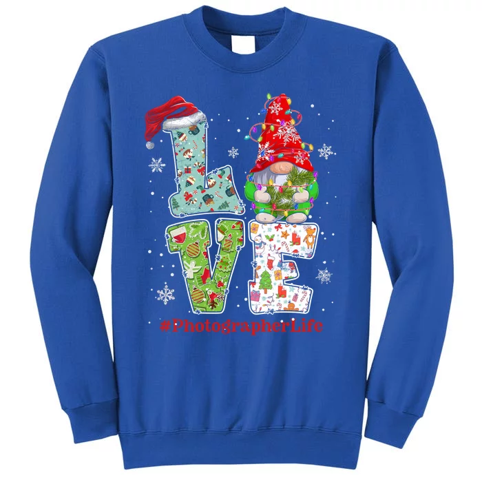 Cute Love Rugby Christmas Gnome Xmas Rugby Lovers Meaningful Gift Tall Sweatshirt