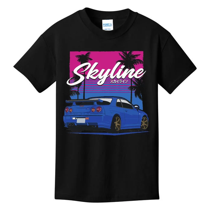 Classic Legendary R34 Jdm Kids T-Shirt