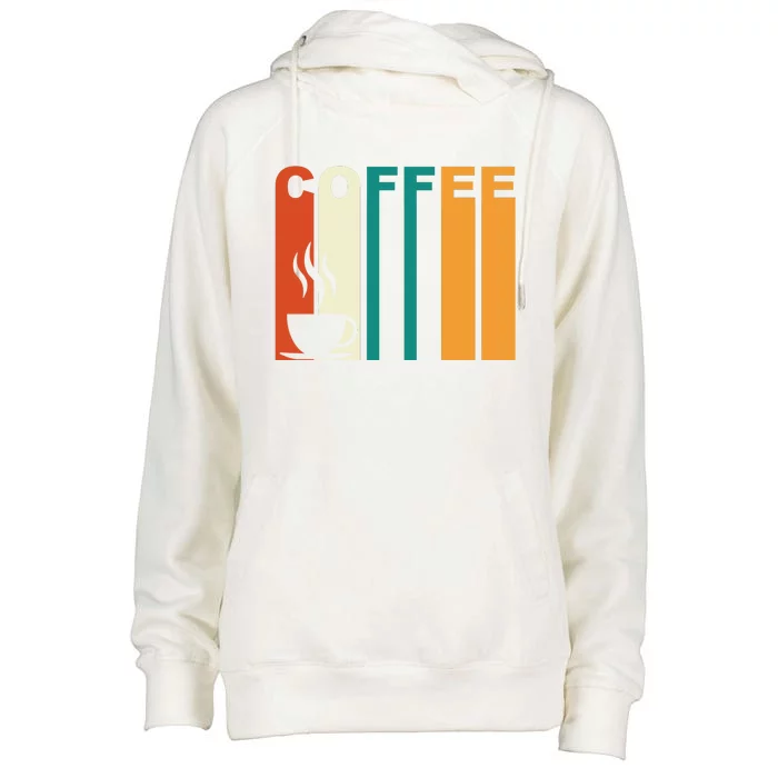 Coffee Lover Retro Womens Funnel Neck Pullover Hood