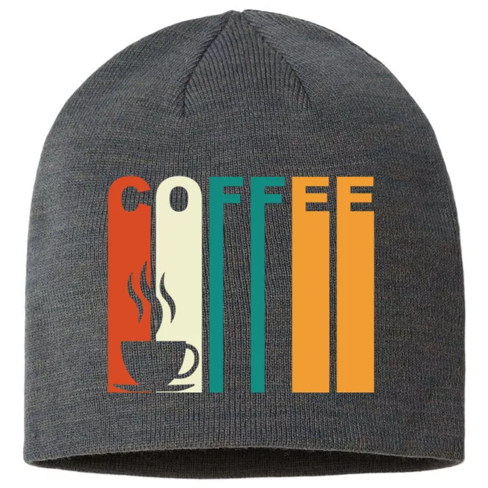 Coffee Lover Retro 8 1/2in Sustainable Knit Beanie