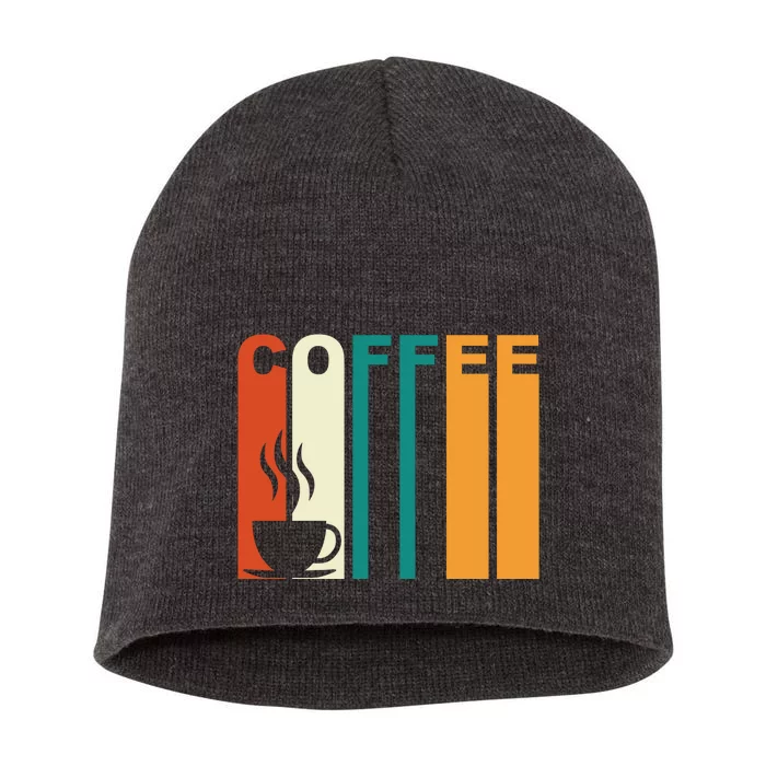 Coffee Lover Retro Short Acrylic Beanie