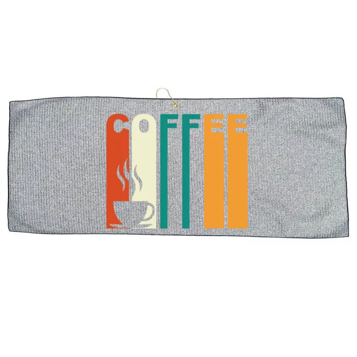 Coffee Lover Retro Large Microfiber Waffle Golf Towel