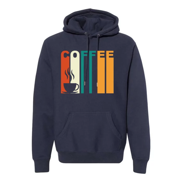 Coffee Lover Retro Premium Hoodie