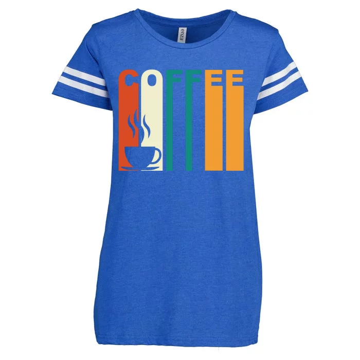 Coffee Lover Retro Enza Ladies Jersey Football T-Shirt