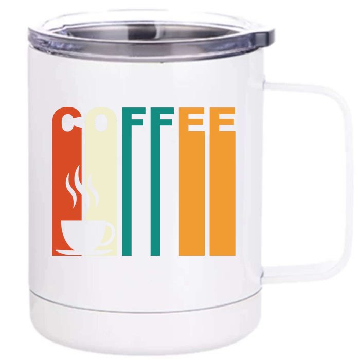 Coffee Lover Retro Front & Back 12oz Stainless Steel Tumbler Cup