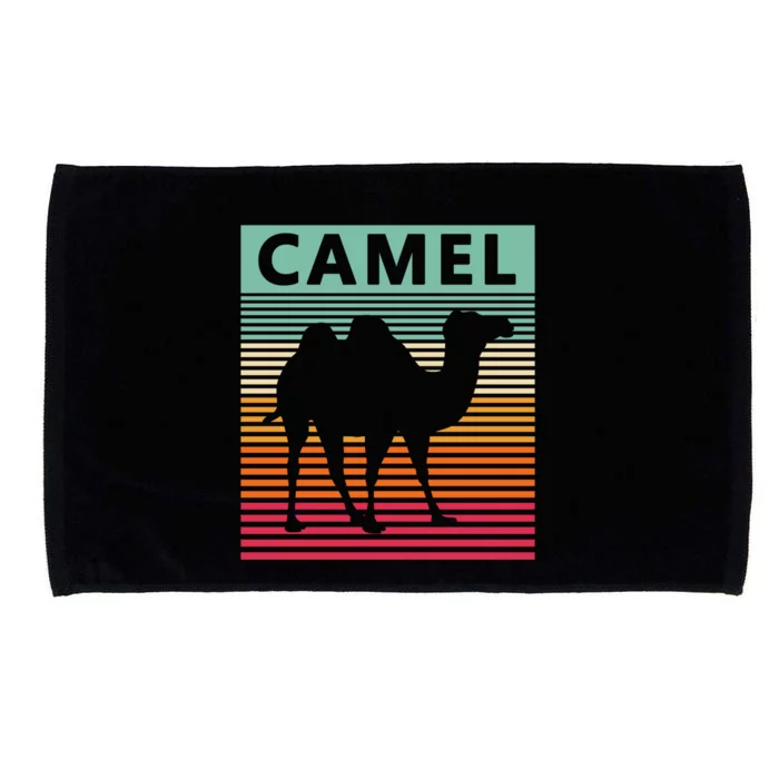 Camel Lover Retro Vintage Camel Gift Microfiber Hand Towel