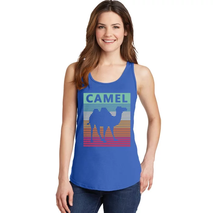 Camel Lover Retro Vintage Camel Gift Ladies Essential Tank