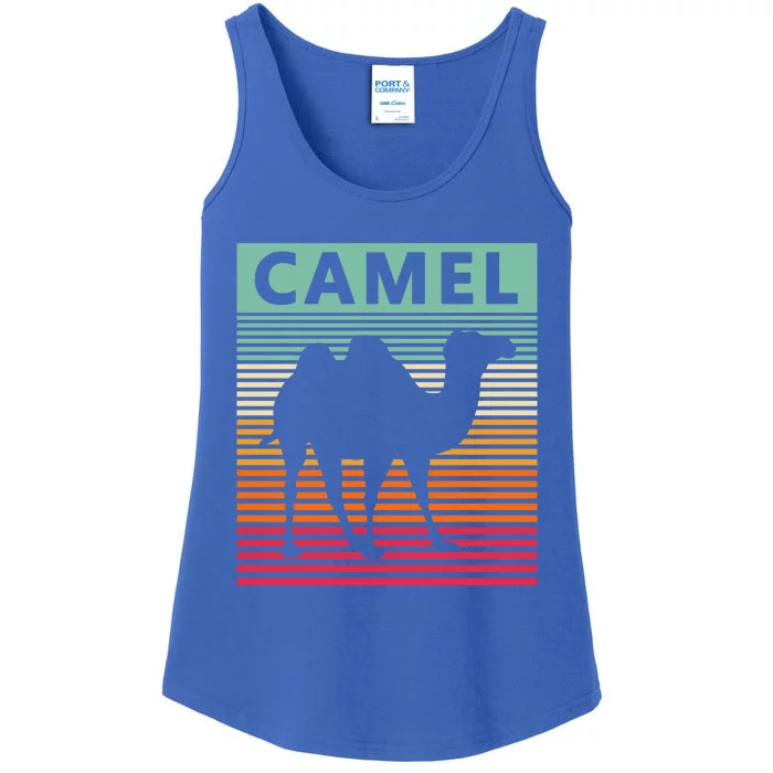 Camel Lover Retro Vintage Camel Gift Ladies Essential Tank