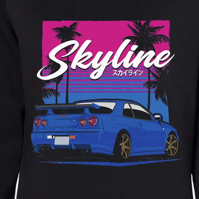 Classic Legendary R34 Jdm Womens California Wash Sweatshirt