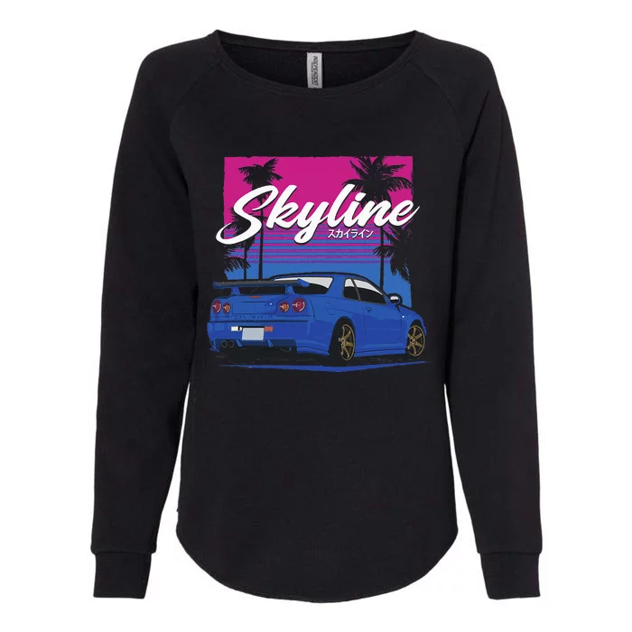 Classic Legendary R34 Jdm Womens California Wash Sweatshirt