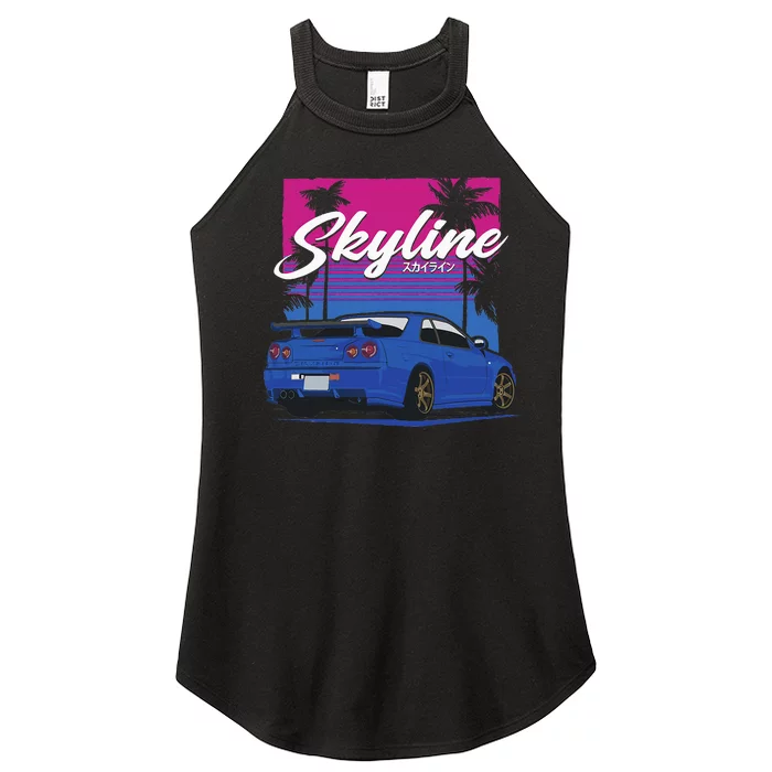 Classic Legendary R34 Jdm Women’s Perfect Tri Rocker Tank