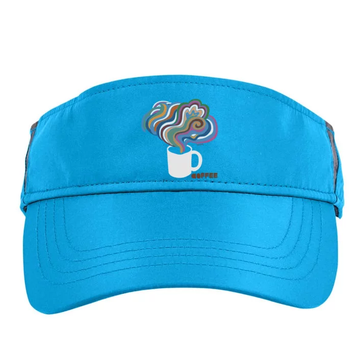 Coffee Lovers Retro B.O.B D.Y.L.A.N Inspired Adult Drive Performance Visor