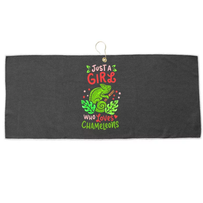 Chameleon Lizard Reptile Pet Cute Gift Large Microfiber Waffle Golf Towel