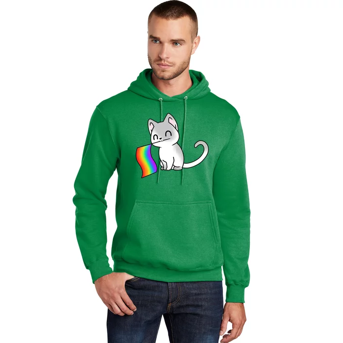 Cat Lgbt Rainbow Flag Pride Month Hoodie