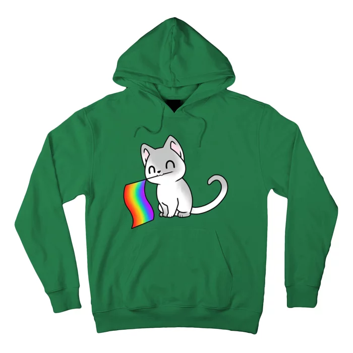 Cat Lgbt Rainbow Flag Pride Month Hoodie