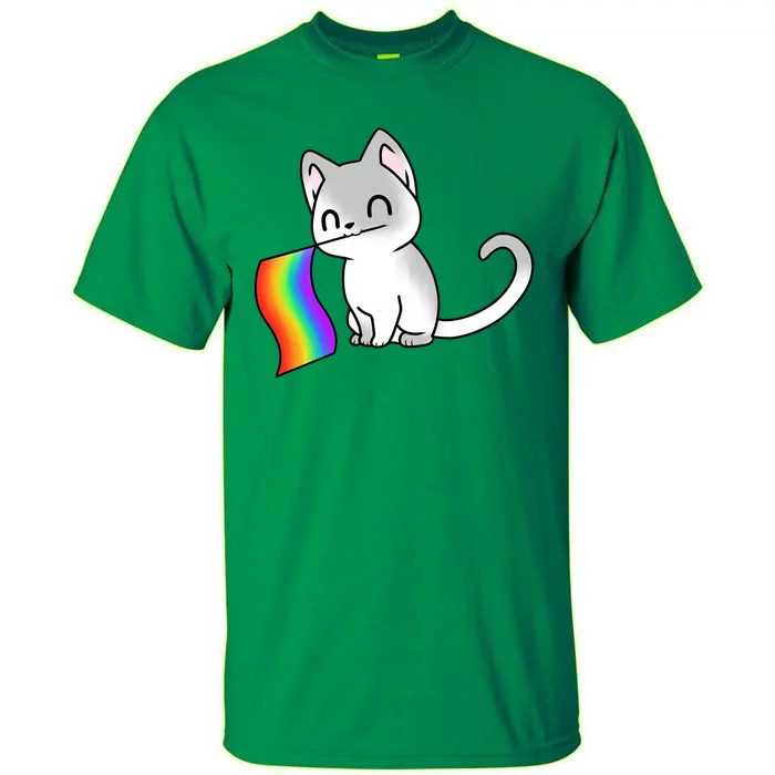 Cat Lgbt Rainbow Flag Pride Month Tall T-Shirt