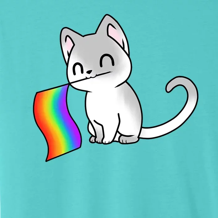 Cat Lgbt Rainbow Flag Pride Month ChromaSoft Performance T-Shirt