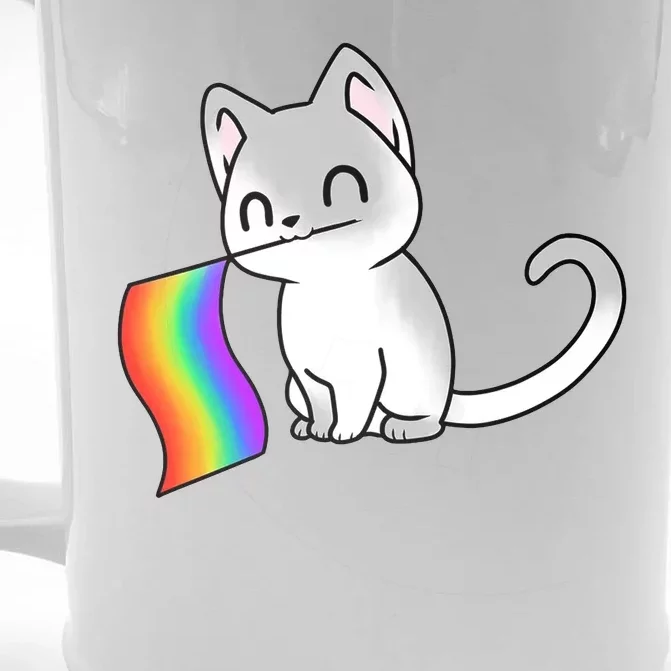 Cat Lgbt Rainbow Flag Pride Month Front & Back Beer Stein