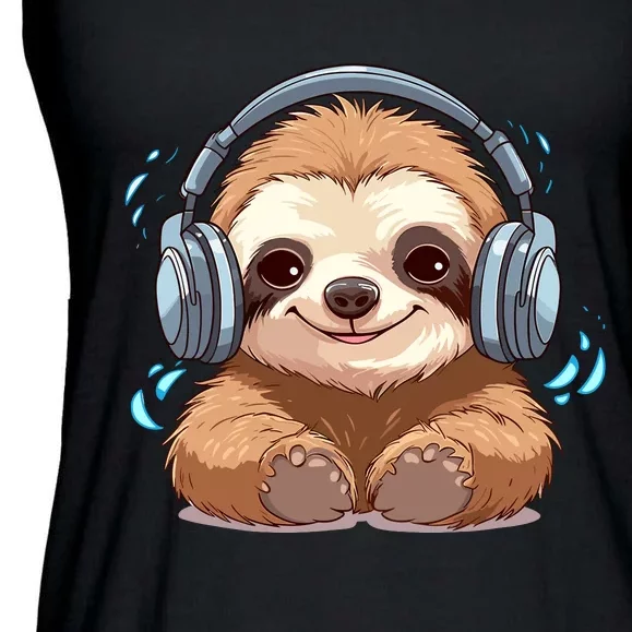 Cute Little Sloth Lover Lazy Sloth Lovers For Ladies Essential Flowy Tank