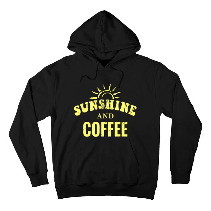 Coffee Lovers | Sunshine and Coffee Retro Style Mothers Day Tall Hoodie