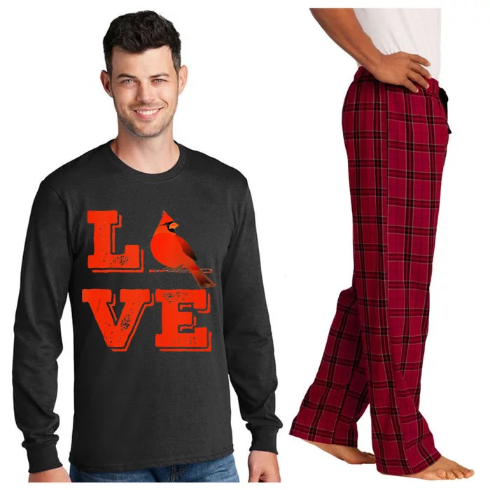 Classic Love St. Louis Missouri Baseball Fan Long Sleeve Pajama Set