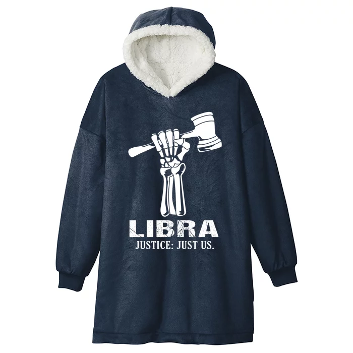 Constellation Libra Scales Of Justice Great Gift Hooded Wearable Blanket