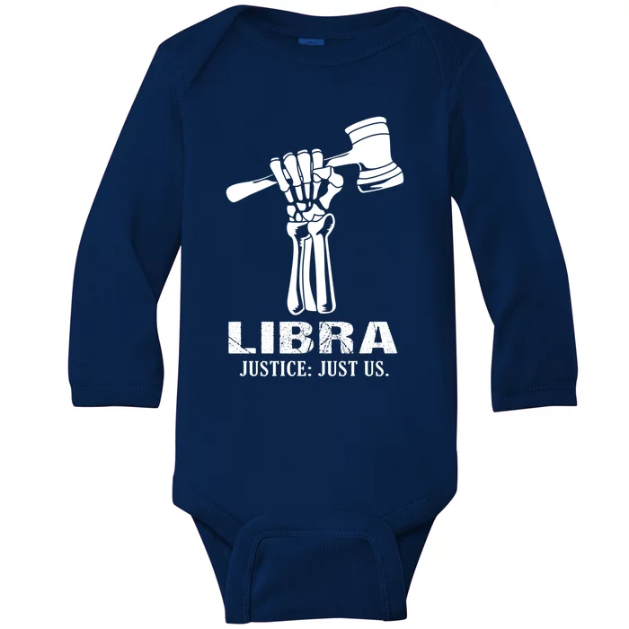 Constellation Libra Scales Of Justice Great Gift Baby Long Sleeve Bodysuit