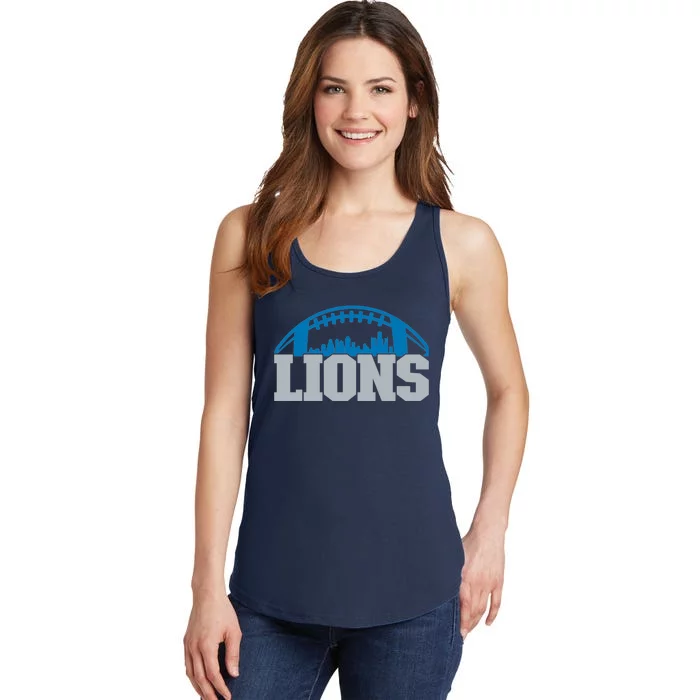 Cool Lions Sports Football With City Ladies Essential Tank