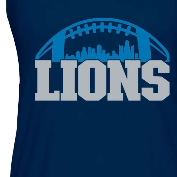 Cool Lions Sports Football With City Ladies Essential Flowy Tank