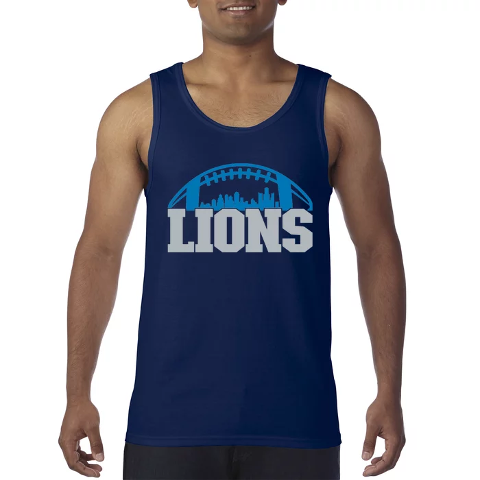 Cool Lions Sports Football With City Tank Top