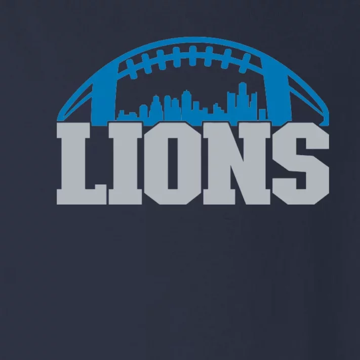 Cool Lions Sports Football With City Toddler Long Sleeve Shirt