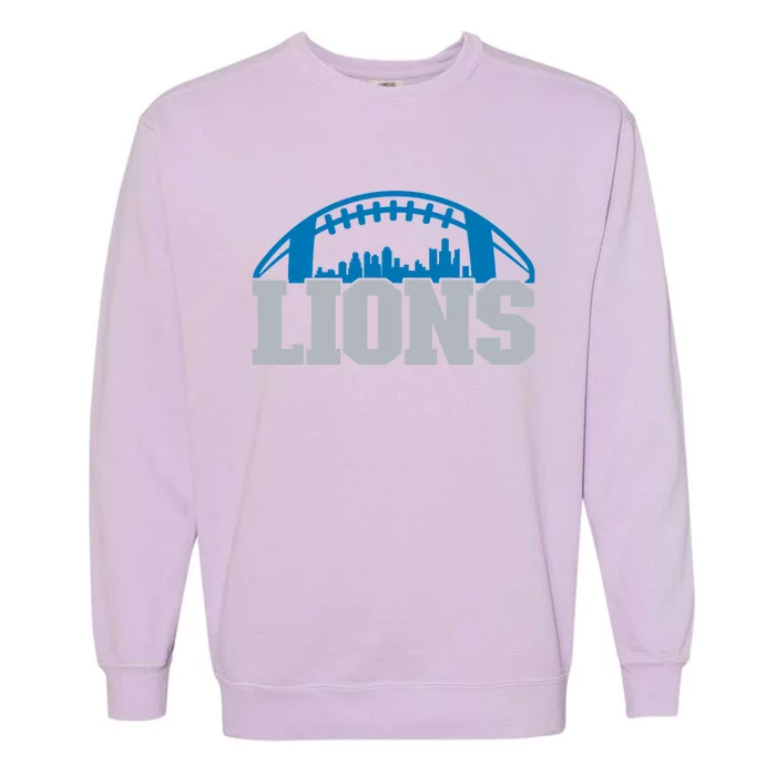 Cool Lions Sports Football With City Garment-Dyed Sweatshirt