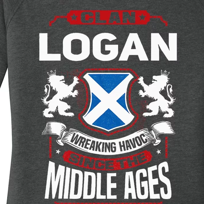 Clan Logan Scottish Surname Family Reunion Scotland Women's Perfect Tri Tunic Long Sleeve Shirt