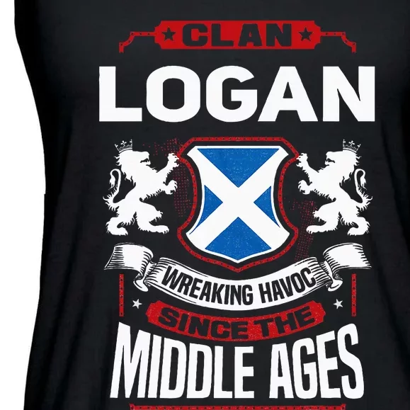 Clan Logan Scottish Surname Family Reunion Scotland Ladies Essential Flowy Tank