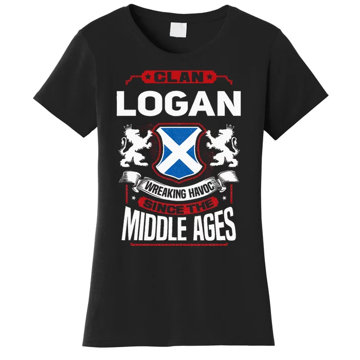 Clan Logan Scottish Surname Family Reunion Scotland Women's T-Shirt