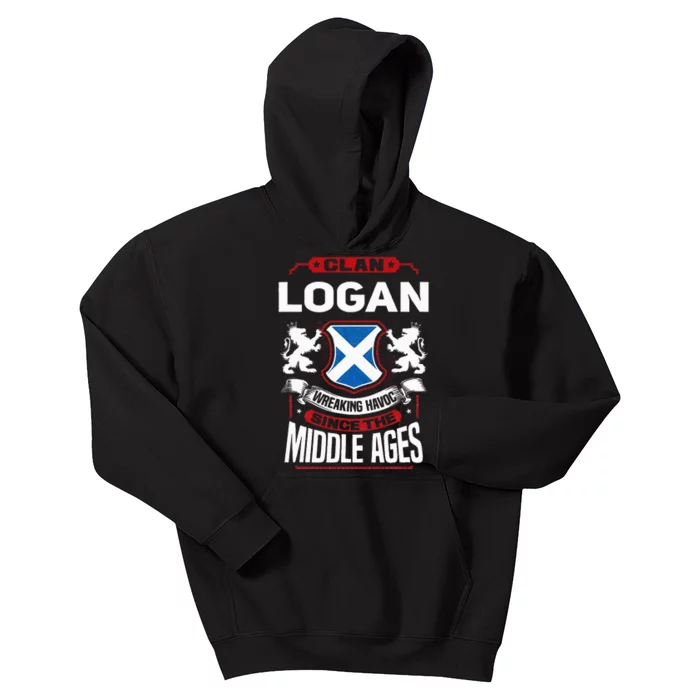 Clan Logan Scottish Surname Family Reunion Scotland Kids Hoodie