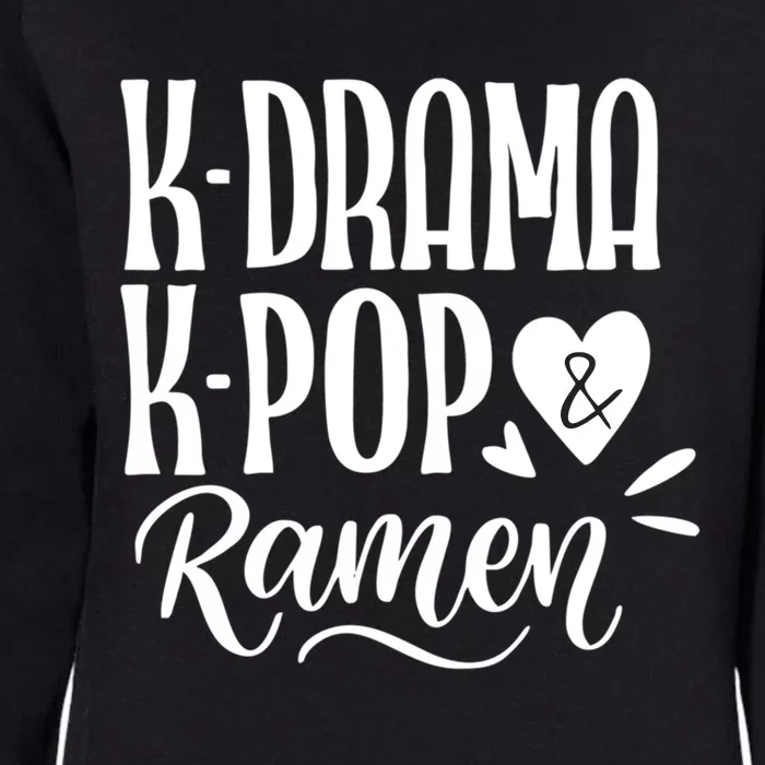 Cute Love Symbol Kdrama Korean Gift Womens California Wash Sweatshirt