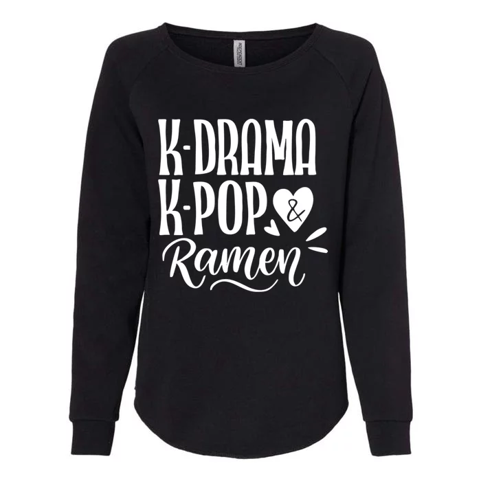 Cute Love Symbol Kdrama Korean Gift Womens California Wash Sweatshirt