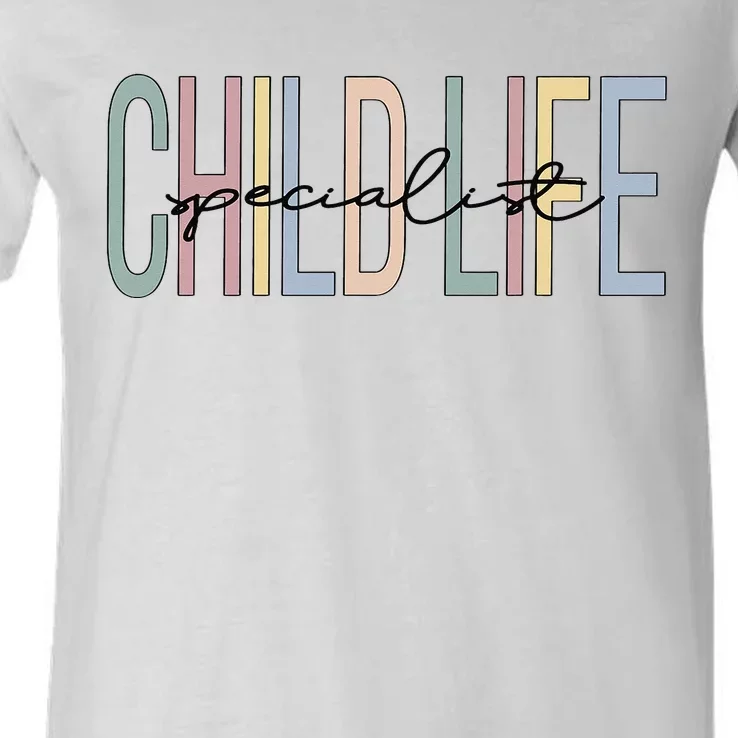 Child Life Specialist Boho V-Neck T-Shirt