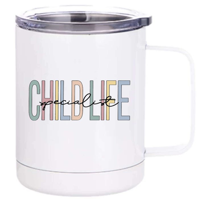 Child Life Specialist Boho Front & Back 12oz Stainless Steel Tumbler Cup