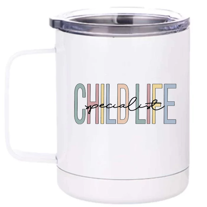 Child Life Specialist Boho Front & Back 12oz Stainless Steel Tumbler Cup