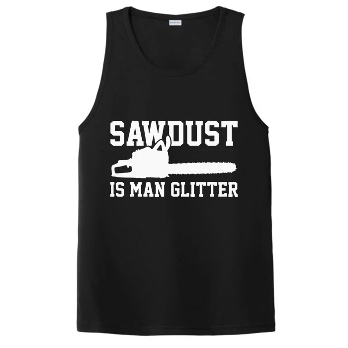 Chainsaw Lumberjack Sawdust Is Man Performance Tank