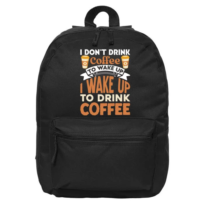 Coffee Lover Statement 16 in Basic Backpack