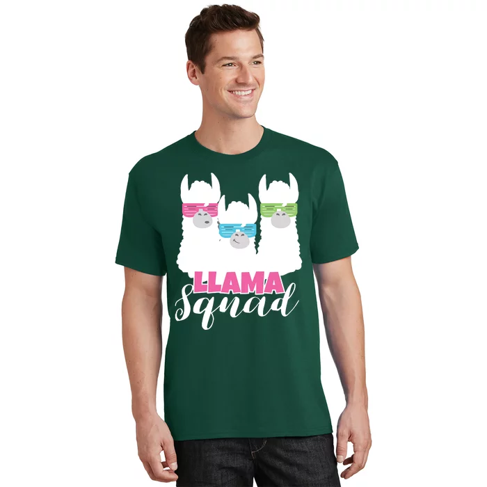 Cute Llama Squad Retro 80s Style Gift T-Shirt