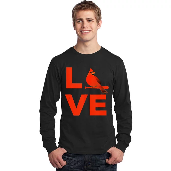 Classic Love St. Louis Missouri Baseball Fan Tall Long Sleeve T-Shirt