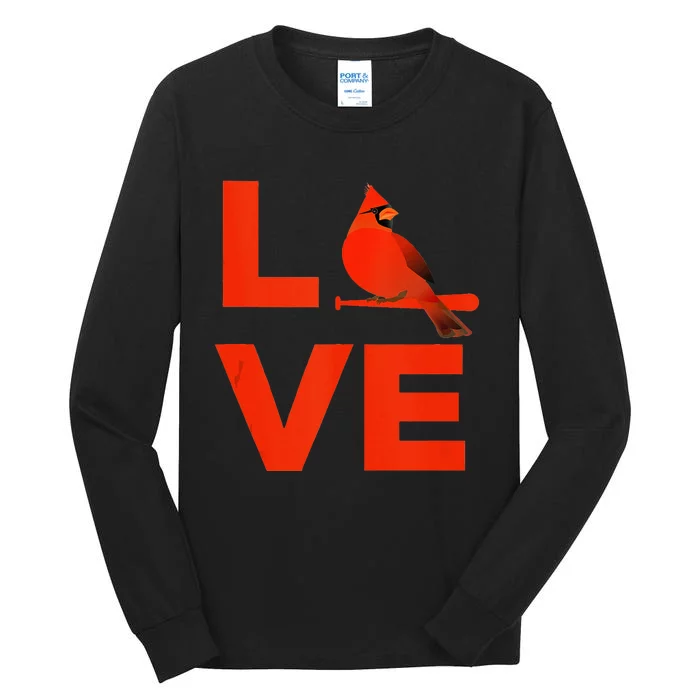 Classic Love St. Louis Missouri Baseball Fan Tall Long Sleeve T-Shirt