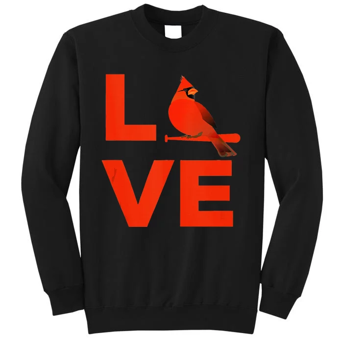 Classic Love St. Louis Missouri Baseball Fan Tall Sweatshirt