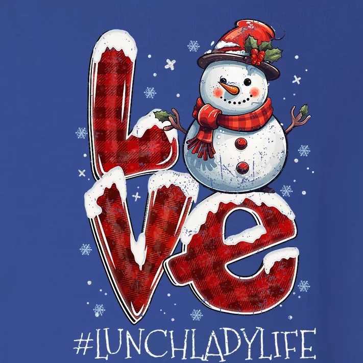 Christmas Love Snowman Lunch Lady Life Funny Xmas Costume Toddler Long Sleeve Shirt