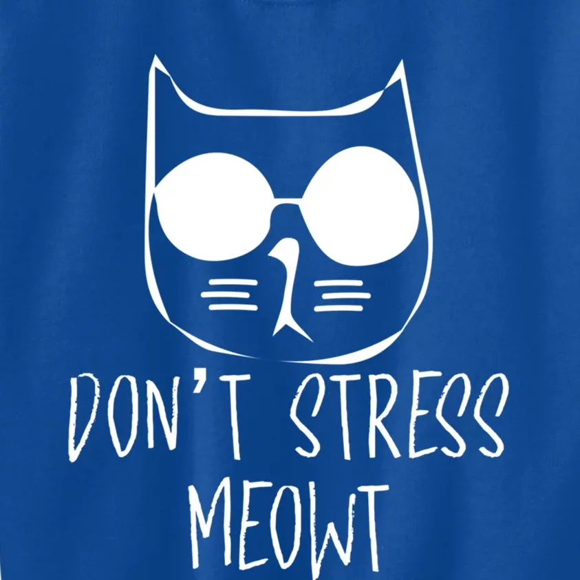 Cat Lover Store Gift Don´t Stress Meowt Cat Gift Kids Sweatshirt